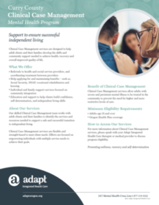 Case Management – Adapt Integrated Health Care